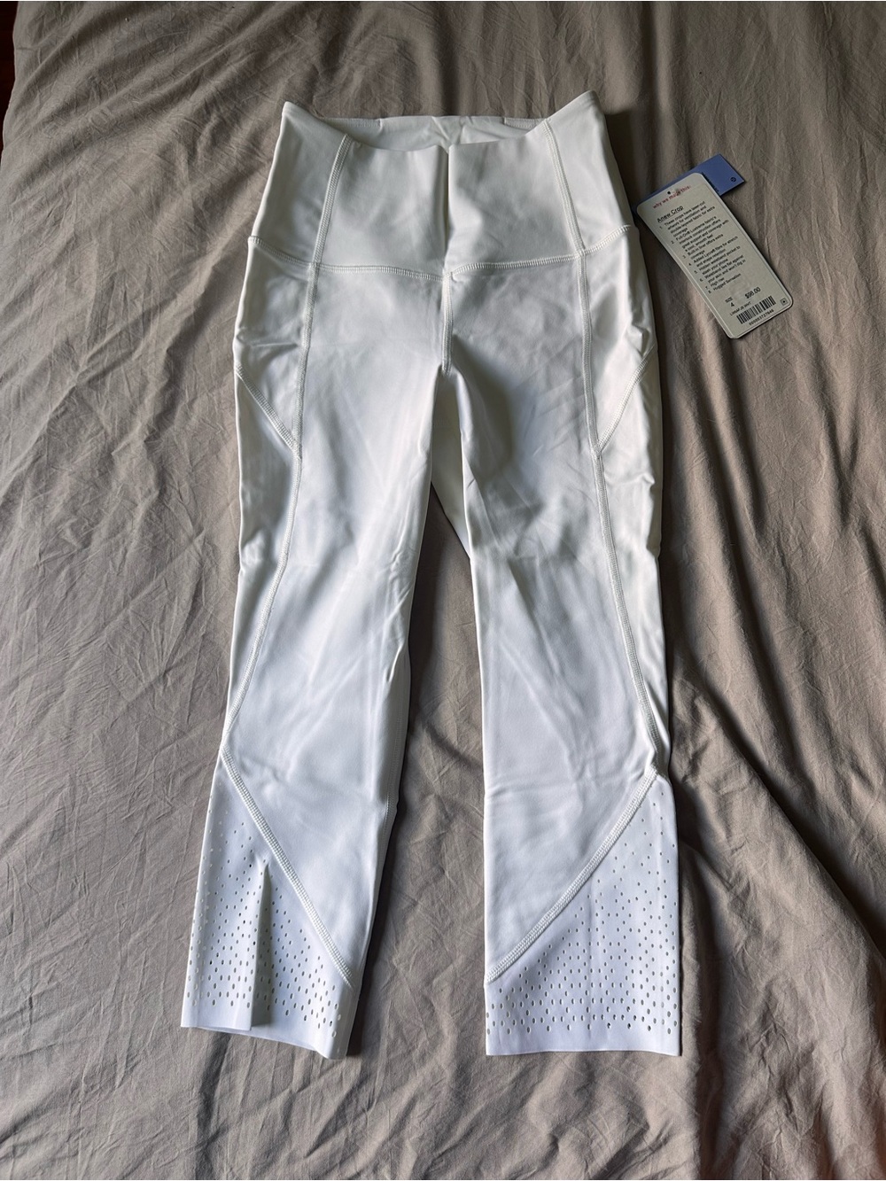 lululemon athletica White High-Rise Cropped Performance Leggings